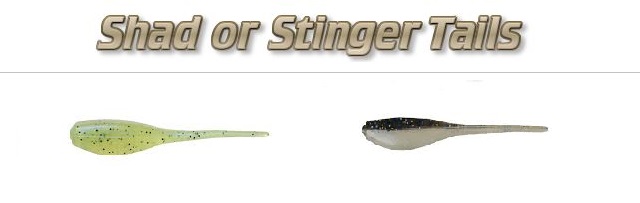 shad or stinger tails header Small Jigs