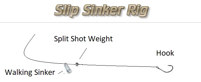 Basic Fishing Rig - Bobber, Split Shot, and Trout Worm 
